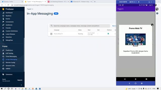 Firebase In App Messaging | Muhammad Abdul Aziz - 1931730126 - 3D смотреть онлайн