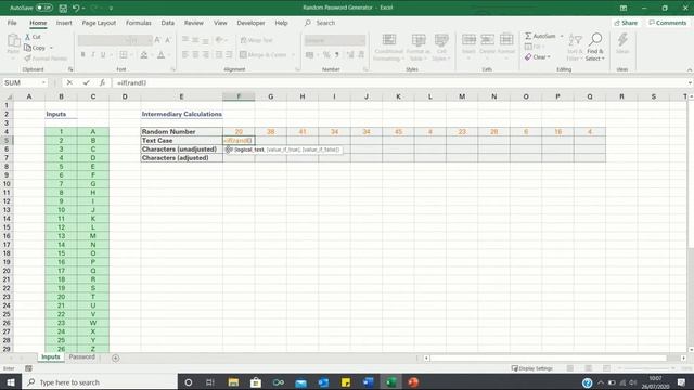 Generate Random Passwords In Excel - Using Upper And Lower Case Letters, Numbers and Symbols смотреть онлайн