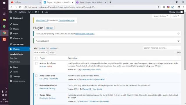 WordPress Astra Theme - How to import Free Astra Starter Sites смотреть онлайн