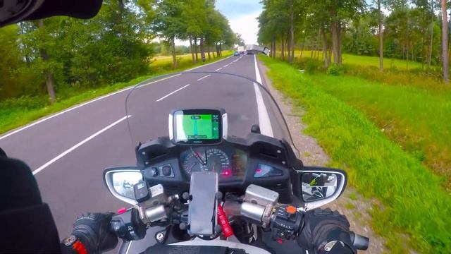 Solo motorcycle trip on my Honda ST1300 travel to Austria 2019 September Day 1 Lithuania-Poland смотреть онлайн