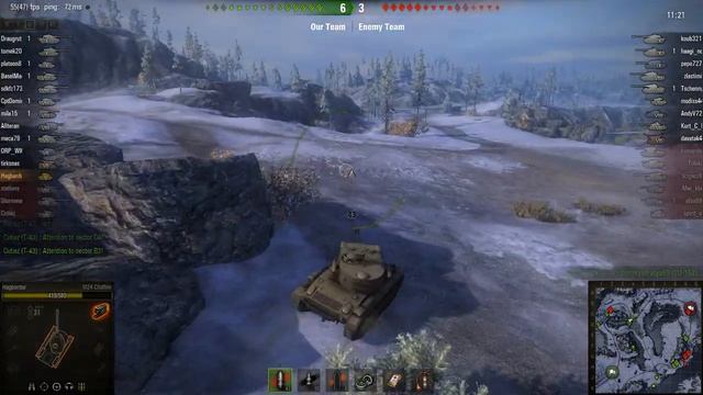 WOT: Arctic Region - M24 Chaffee - 2 frags - смотреть онлайн