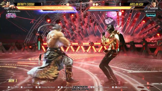 T8 🔥 Arslan Ash (Azucena) vs Infinity Exodia (Feng) 🔥 Tekken 8 High Level Gameplay смотреть онлайн