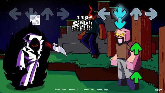 Friday Night Funkin' - Notch VS Entity 303 - Minecraft (FNF Mod) смотреть онлайн