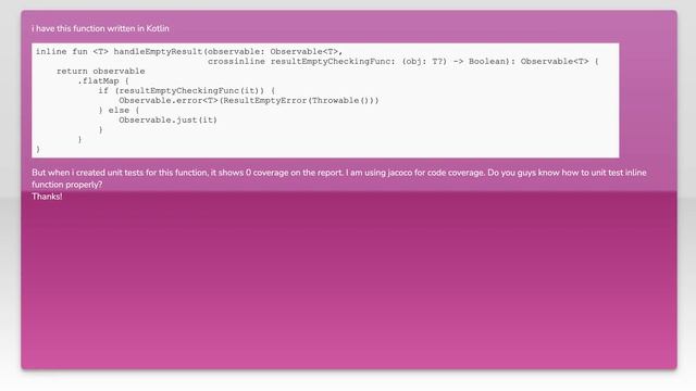 Code Coverage Inline Function смотреть онлайн