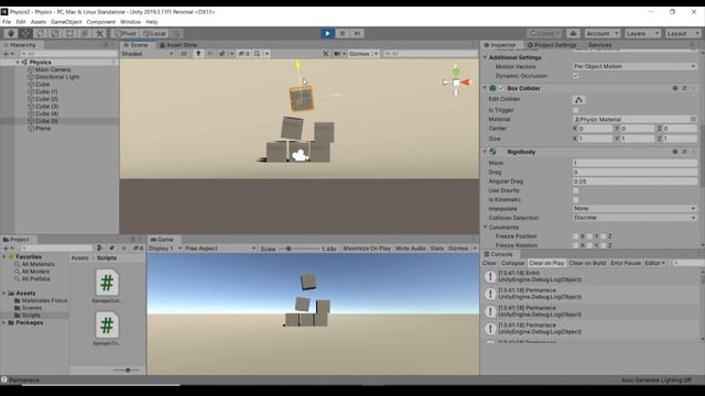 Cómo manejar triggers en Unity - Física de videojuegos смотреть онлайн
