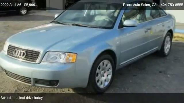 2002 Audi A6 QUATTRO AWD AUTO - for sale in Atlanta, GA 30310 смотреть онлайн