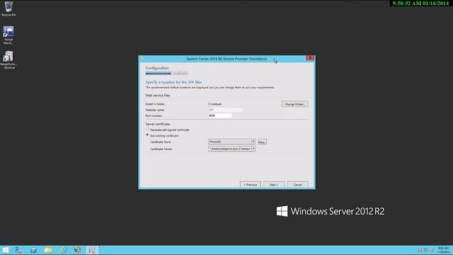 Installation of SPF (Service Provider Foundation) смотреть онлайн