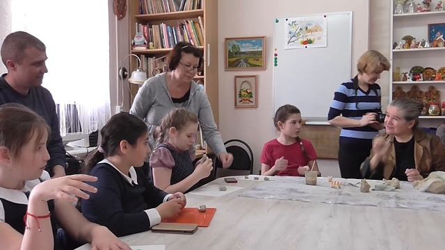 Дивеевская глиняная игрушка - мастер класс по лепке в ДШИ г. Лукоянов. Мастер Крушинская Н. Г. смотреть онлайн