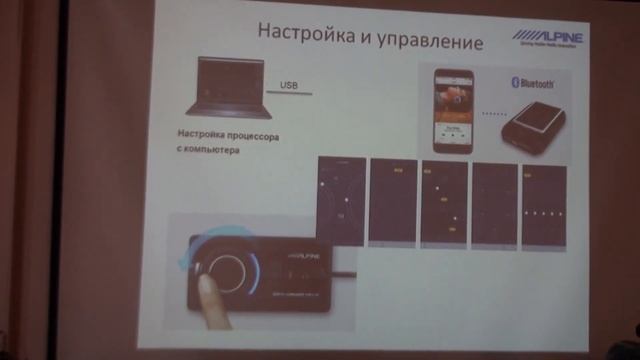 Пример настройки процесса активного сабвуфера - ALPINE PWD-X5 смотреть онлайн