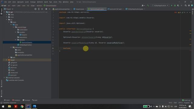 Spring Boot Creacion de un API con Base De Datos H2. CAPA DE SERVICIOS. video 4 смотреть онлайн
