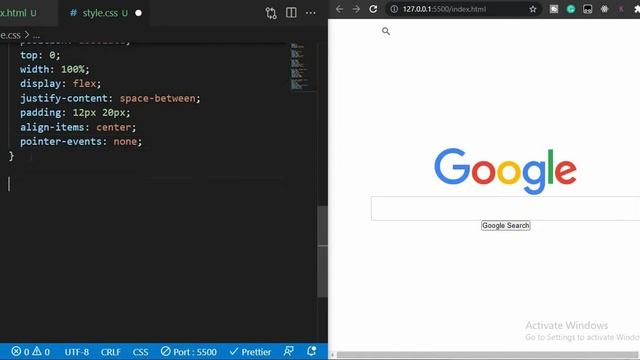 How To Build A Google Landing Page Clone Using HTML, CSS And JavaScript смотреть онлайн