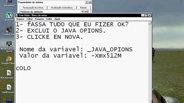 Tirando o erro do minecraft ( java virtual machine....) смотреть онлайн