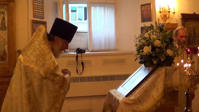 Фрагмент всенощного бдения 18.08.2016. Чтение Евангелия. смотреть онлайн