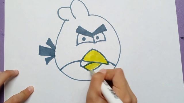 Angry Birds. / Рисуем персонажа из игры angry birds смотреть онлайн