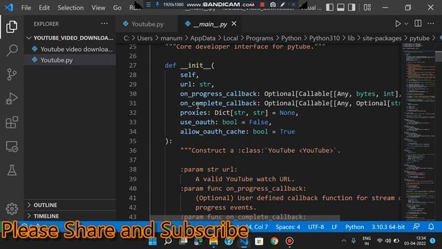 Download any YouTube Video using ? Python? | #Python_Coderssss #youtube #Python_project #pytube смотреть онлайн