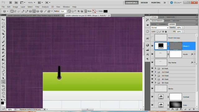 Create a Sleek Calendar Icon - Photoshop Tutorial смотреть онлайн