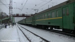 Электропоезд ЭД2Т-0006 станция Столбовая