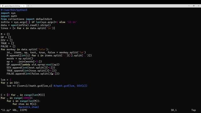 Advent of Code 2022 - Day 11 смотреть онлайн
