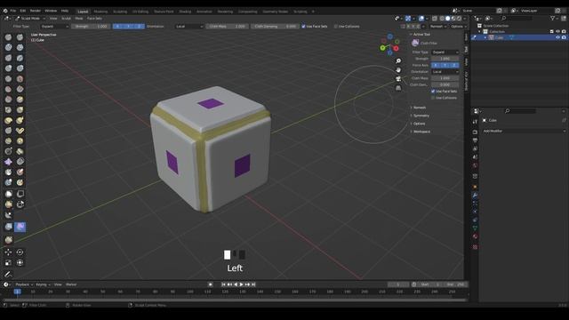 Cloth filter in Blender 3.0 смотреть онлайн