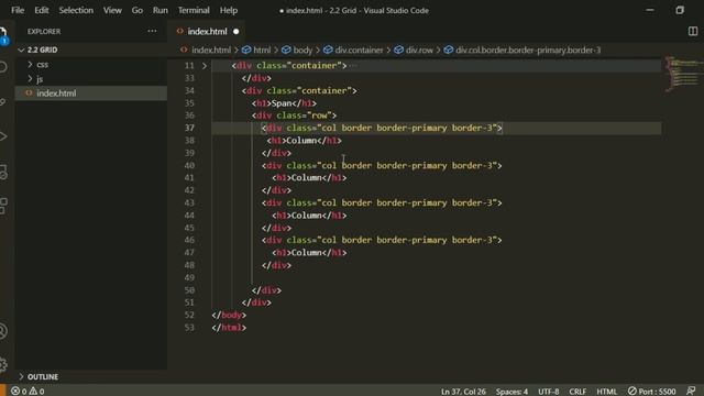 Bootstrap 5-dars. Grid System смотреть онлайн