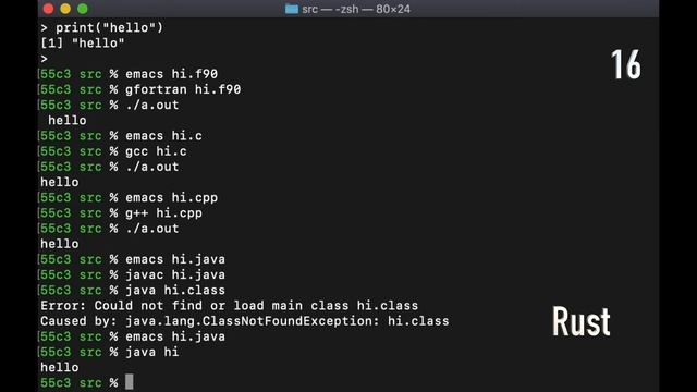 Coding Hello in 20 Languages смотреть онлайн