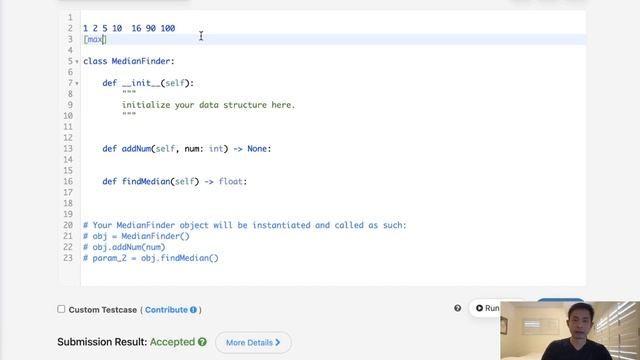 Leetcode - Find Median from Data Stream (Python) смотреть онлайн