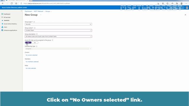 12. Create a Group and add Members in Azure Active Directory смотреть онлайн