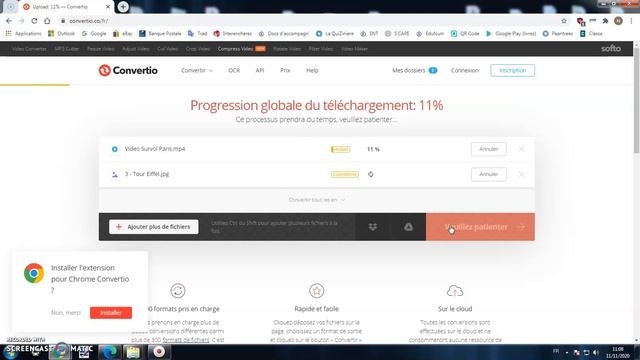 Tutoriel - Convertio (convertisseur de fichiers 300 formats) смотреть онлайн