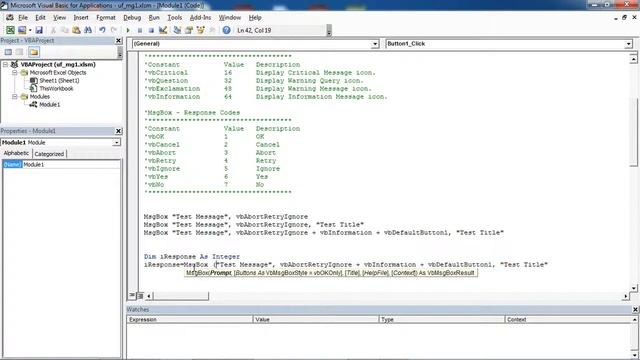 Excel UserForm MsgBox #9 - Abort/Retry/Ignore Message Box (VBA) смотреть онлайн