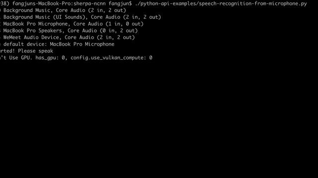 Real-time speech recognition with next-gen Kaldi (sherpa-ncnn Python API) смотреть онлайн