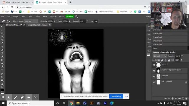 How to Create a Horror Movie Poster in PhotoPea смотреть онлайн