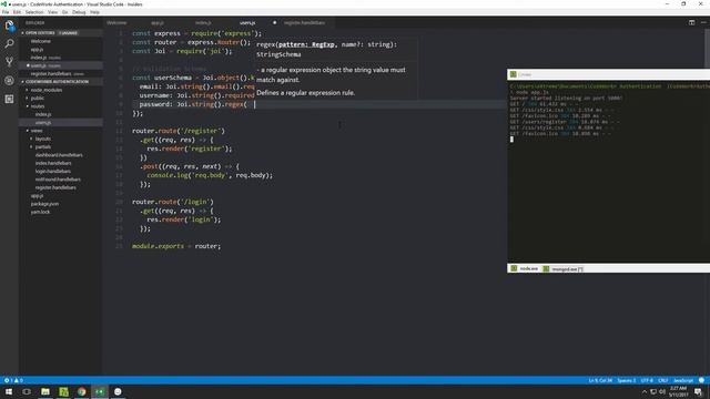 Site Authentication With Node Part #2 - Validating Data смотреть онлайн