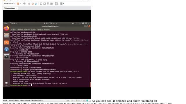 I finish a work about "docker" and it give me the url, but i can't open it. What should I do to... смотреть онлайн