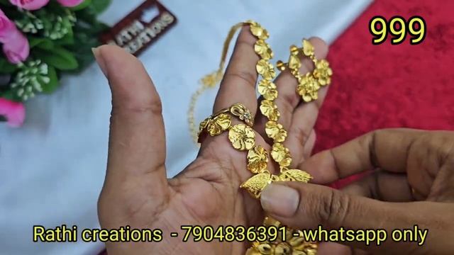 Trendy Forming gold plated jewelry collections ✨️ Diwali collections ? #onlineshopping #offer смотреть онлайн