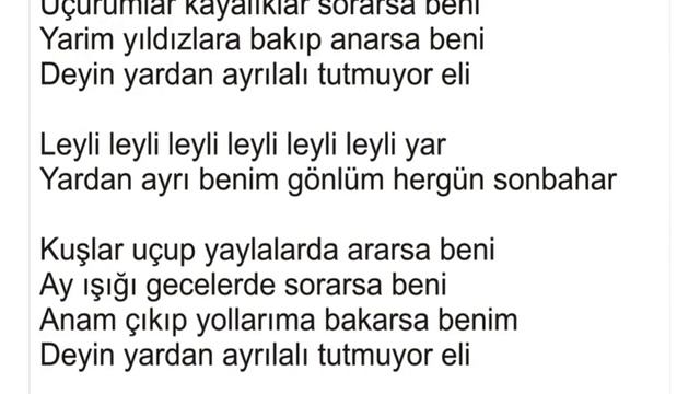 Yavuz Bingöl Leyli Leyli Karaoke