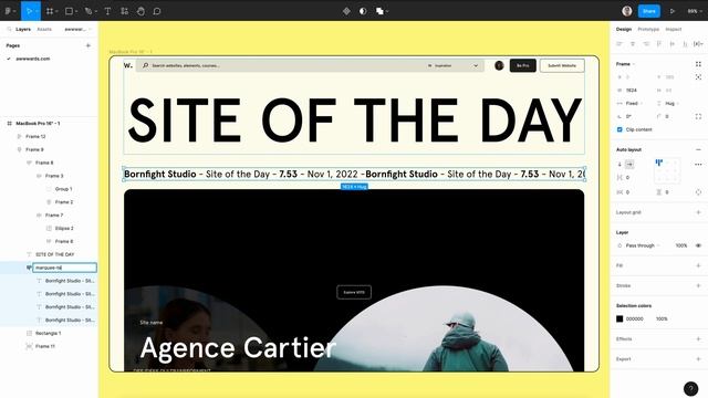 Infinite Marquee text Endless loop animation using #Figma | Awwwards Website | ? Figma file attache смотреть онлайн