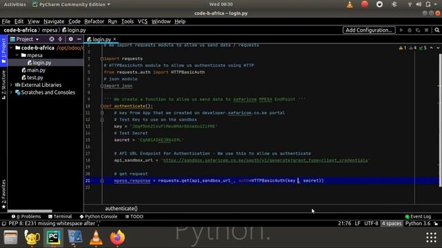 Lipa Na Mpesa API Authentication using Python смотреть онлайн