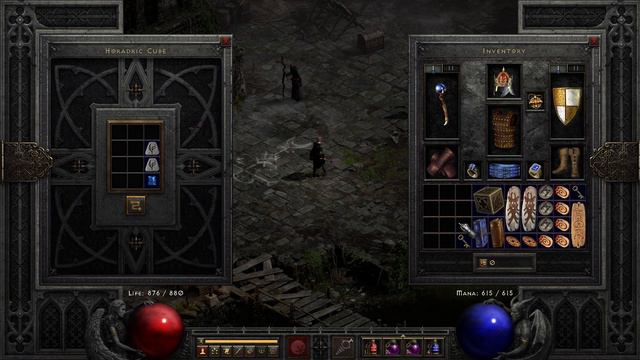 D2R (Diablo 2 Resurrected) - Cube up to a Lo rune to make Grief смотреть онлайн