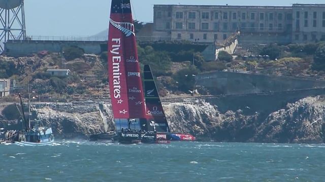 America's Cup: Artemis, Oracle, Emirates New Zealand, and Optis, June 20 2013 смотреть онлайн