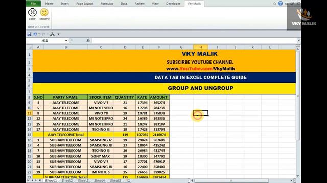 How to Hide and Unhide Sheets in Excel with VBA Button | Advanced excel Tips 2020 in Hindi смотреть онлайн