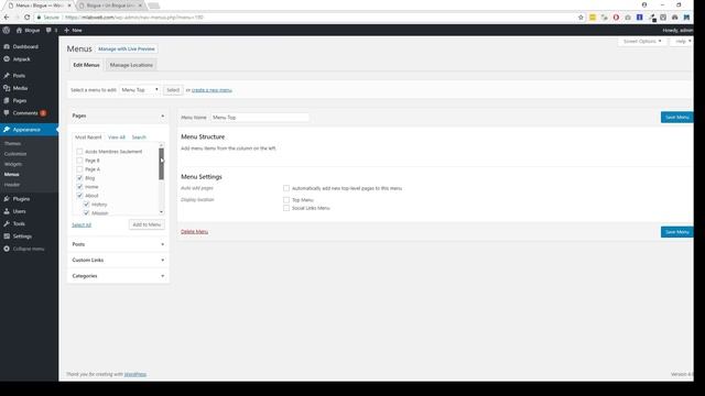 How To Add/Create A Top Navigation Menu and Submenu in Wordpress смотреть онлайн