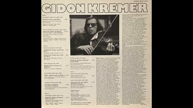 Gidon Kremer plays Paganini's Cantabile смотреть онлайн