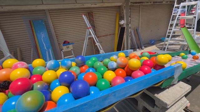 Marble Run ☆ HABA Slope + PVC Pipe Tunnel + Wooden Ball Slider смотреть онлайн