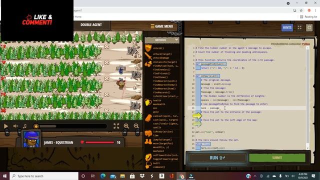 Double agent in python codecombat смотреть онлайн