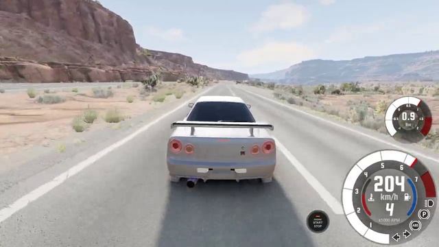 дрифт на Nissan Skyline GT-R в Beamng Drive #дрифт #бимка #ниссан #японскийдрифт смотреть онлайн