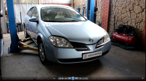 Замена задних тормозных колодок на Ниссан Примьера 1,8 год Nissan Primera 2005 года