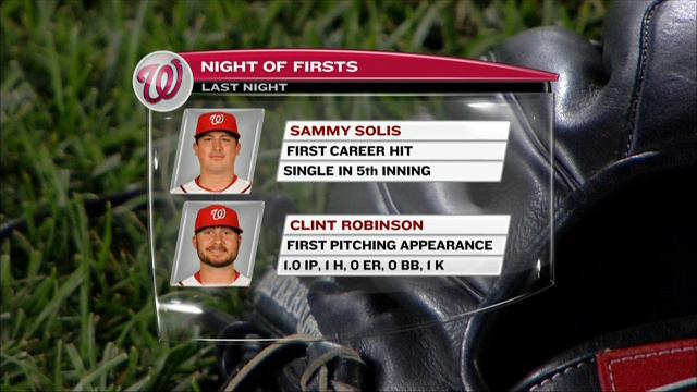 Clint Robinson chats about his pitching debut смотреть онлайн