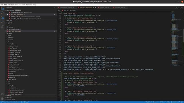 Codecast: Create a RubyGem 82: Add method_missing methods to Benchmark Script смотреть онлайн