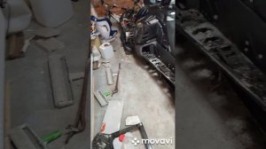 РМ ВЕКТОР. Тестирование амортизатора от Шеви- нивы на задней подвеске снегохода "Вектор"