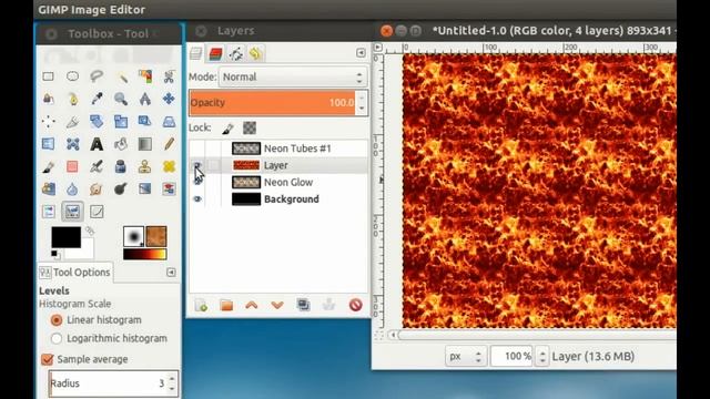 Gimp: Fire Text Effect - Efecto Texto de Fuego смотреть онлайн